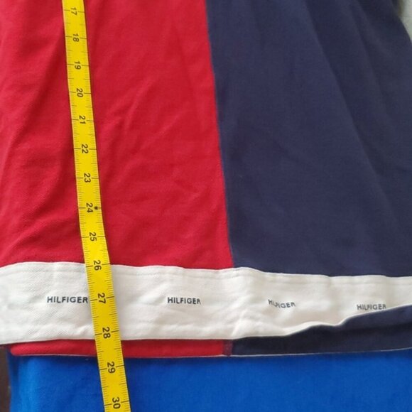 VTG 90's Tommy Hilfiger Color Block Polo size L Small Flag Spell Out bot… - Picture 7 of 7